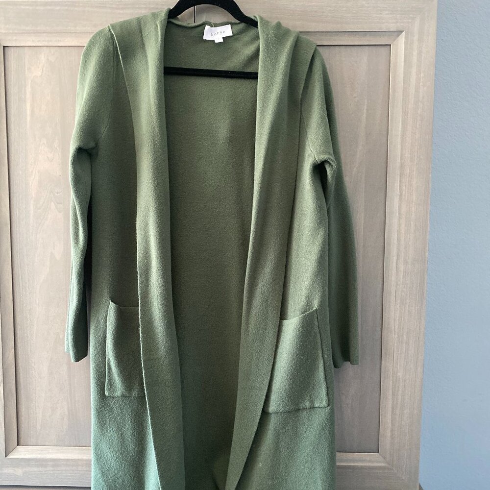 Korye Open Front Hooded Cardigan - size S